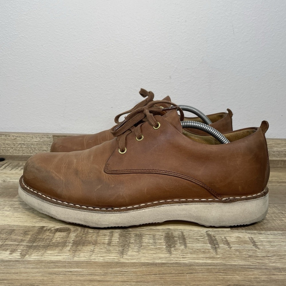 Samuel Hubbard Hubbard Free Tan Leather Oxford Sneakers Mens 11.5 M Vibram - Picture 3 of 8